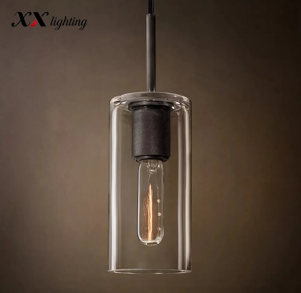 Utilitaire Cylinder Shade Pendant - 4½″, Polished Nickel
