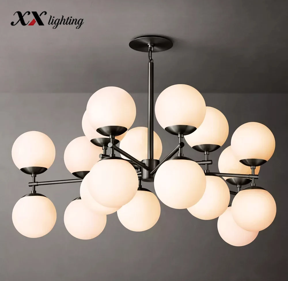 Cirque Linear Chandelier - 51¾″, Lacquered Burnished Brass