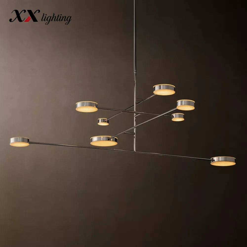 Alexander Mobile Chandelier 36 inch - 60″, Polished Nickel