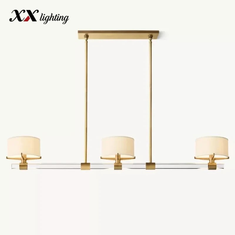 Truman Linear Chandelier 54 inch - 54″, Polished Nickel