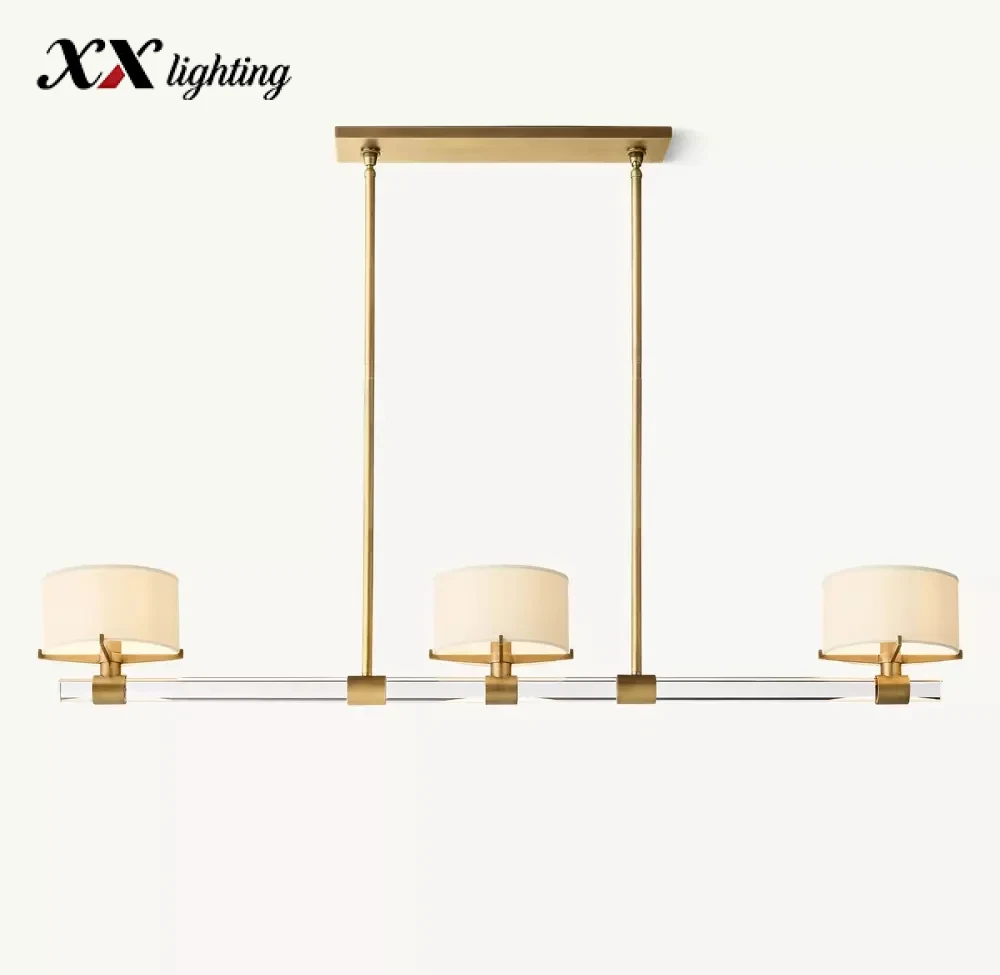 Truman Linear Chandelier 54 inch - 54″, Polished Nickel