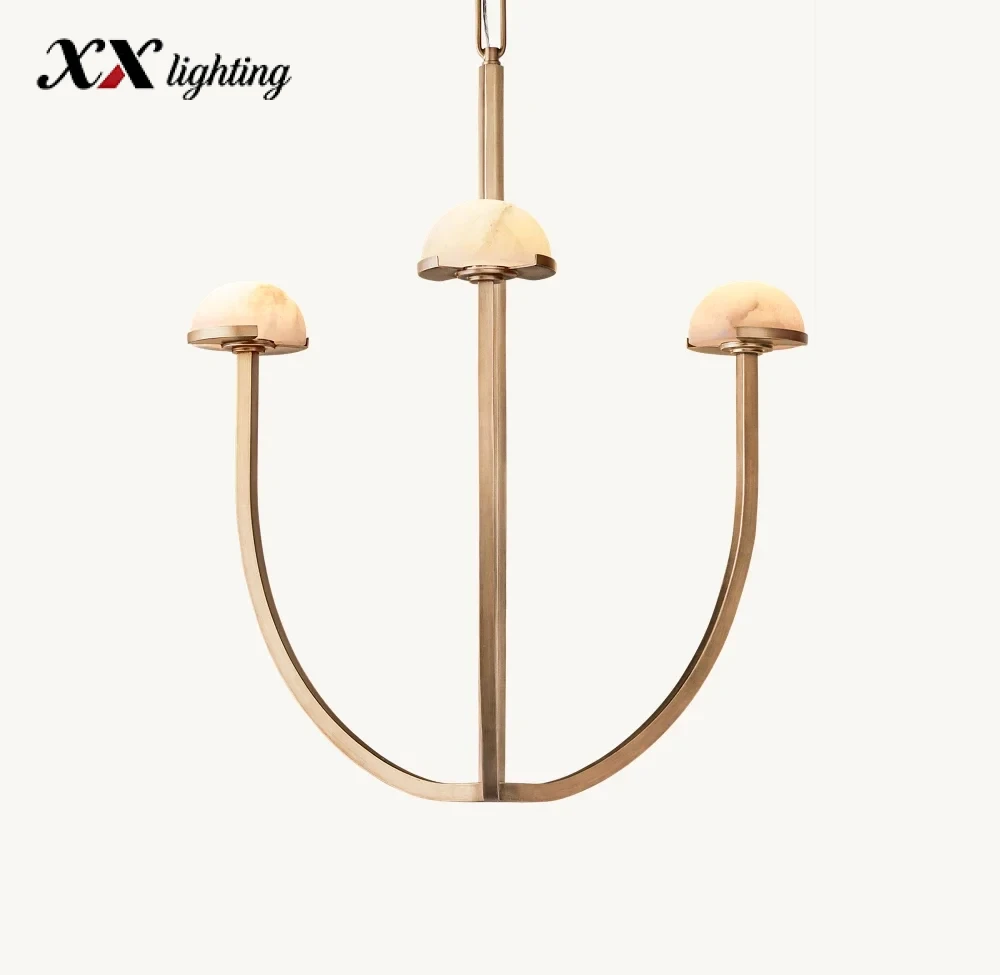 Pedra Round Chandelier 24 inch - 24", Polished Nickel