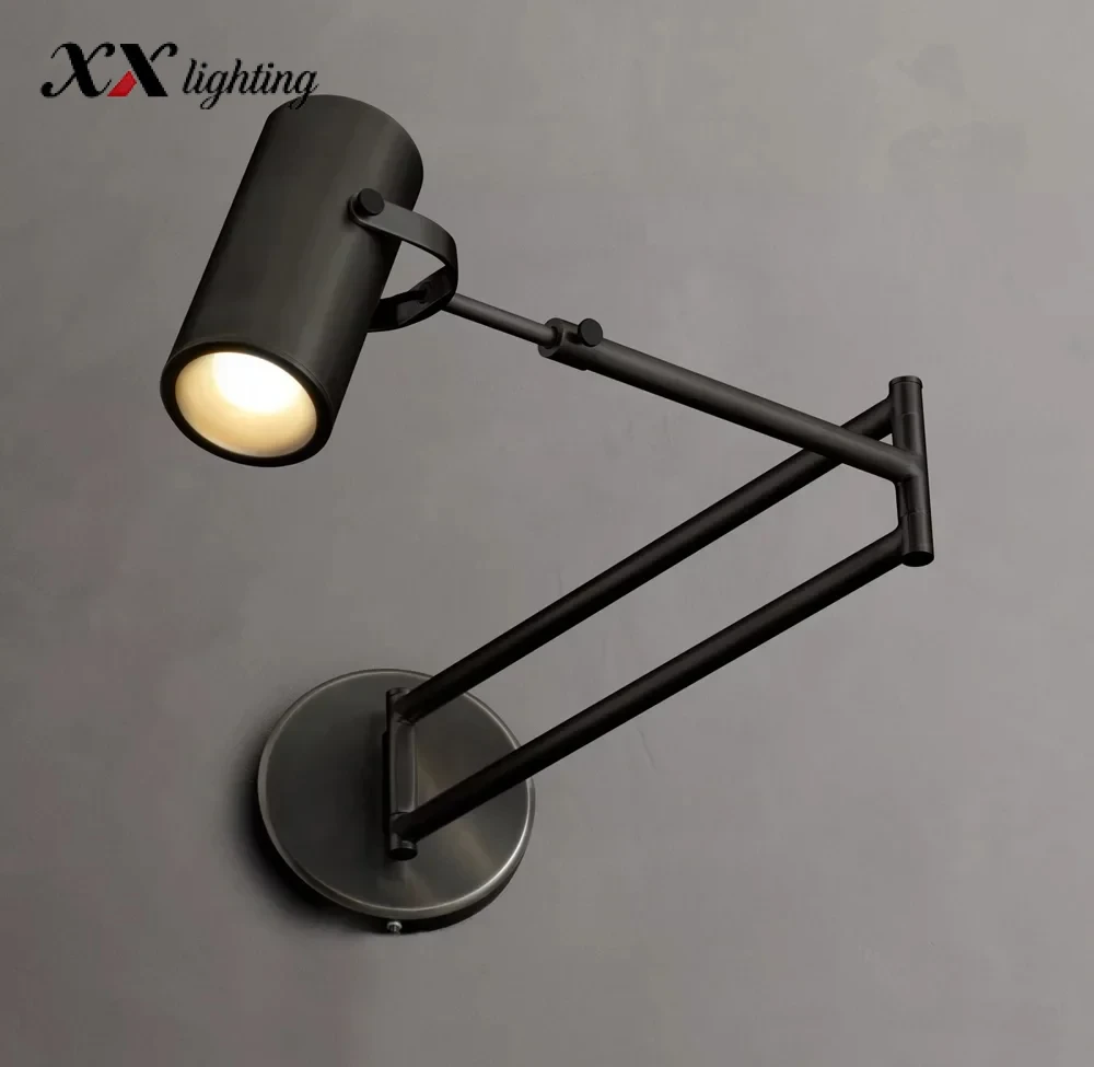 Champeaux Swing-Arm Sconce 6 inch - 6″, Polished Nickel