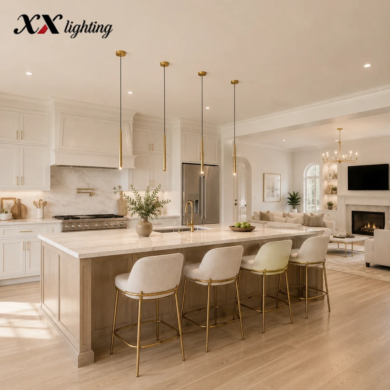 Aquitaine Pendant Light - 4½″, Polished Nickel