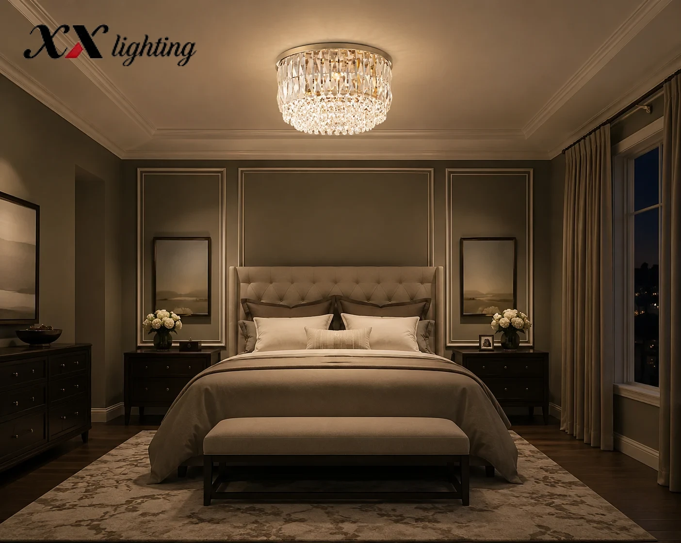 Portia - Crystal Ceiling Light 22 inch - Image 7