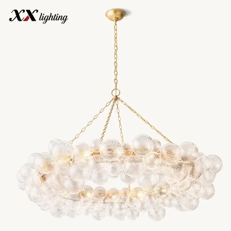 Talia Ring Chandelier - 53½", Plaster