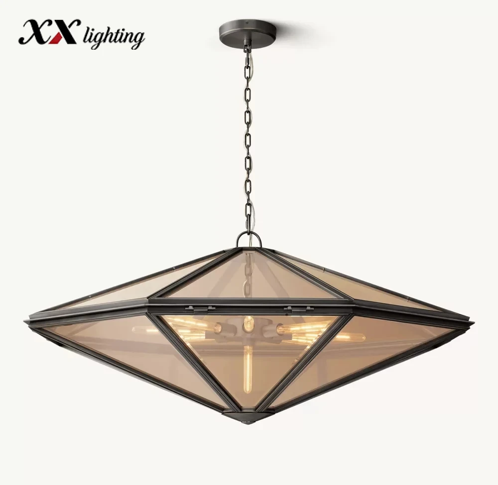 Helena Chandelier 36 inch - 60", Lacquered Burnished Brass