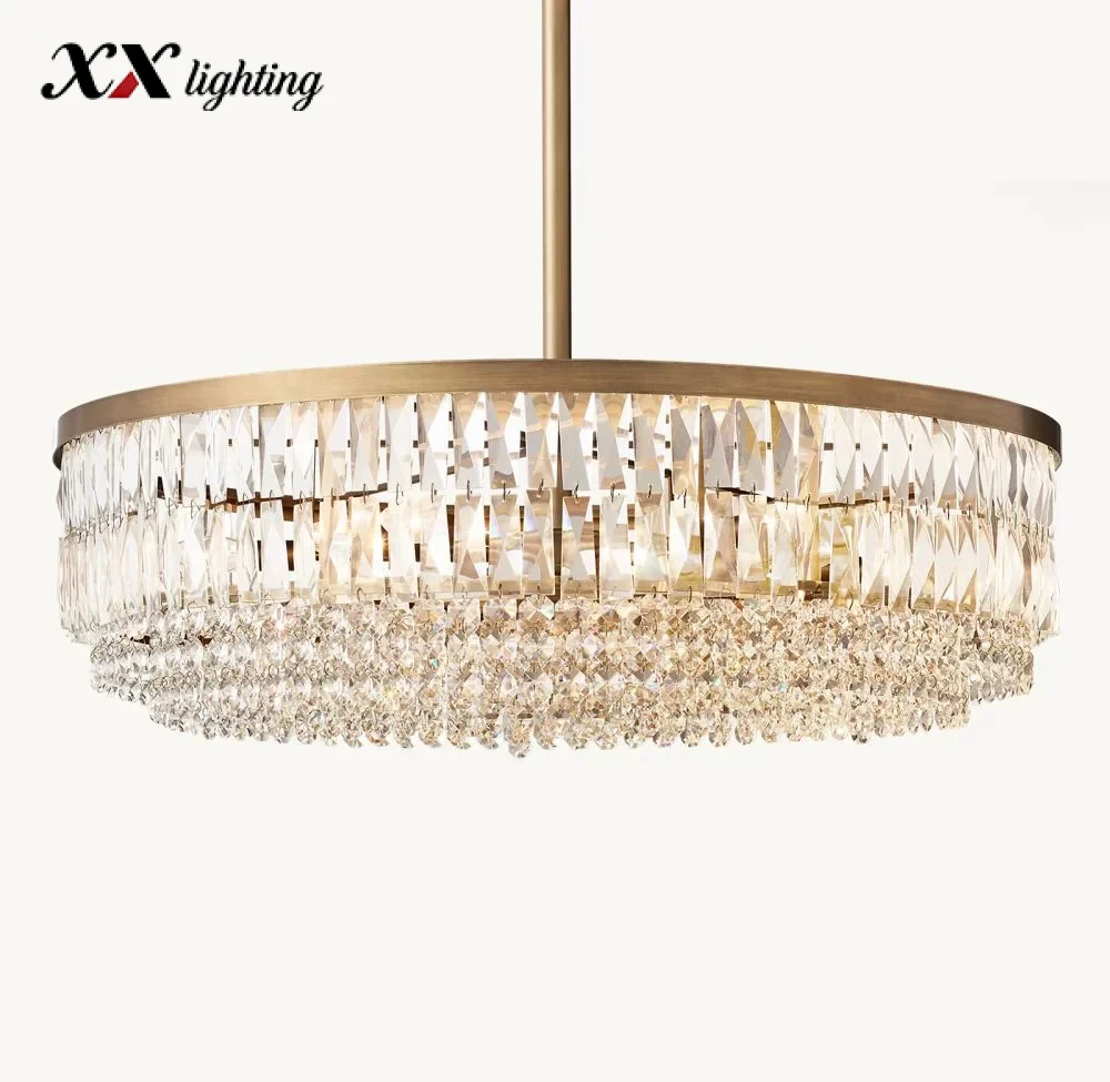 Portia - Large crystal pendant Light 32 inch
