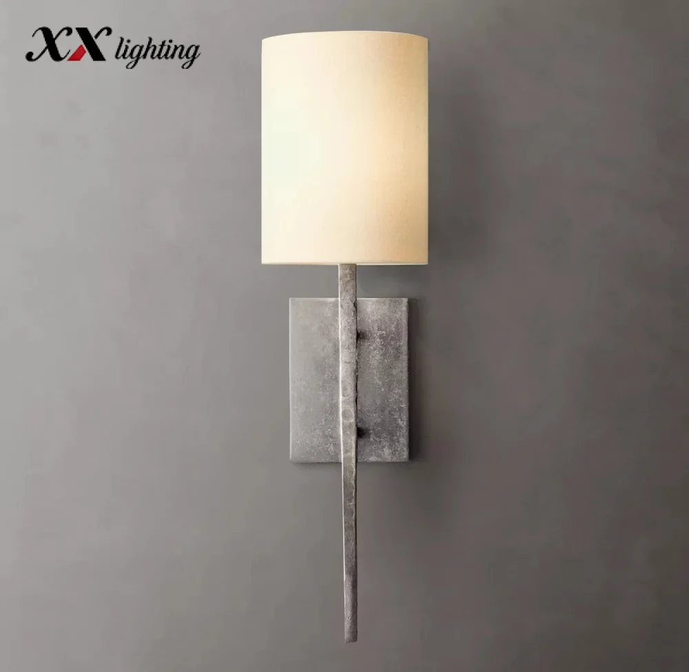 Wright Sconce 13 inch - 6″, Hammered Pewter