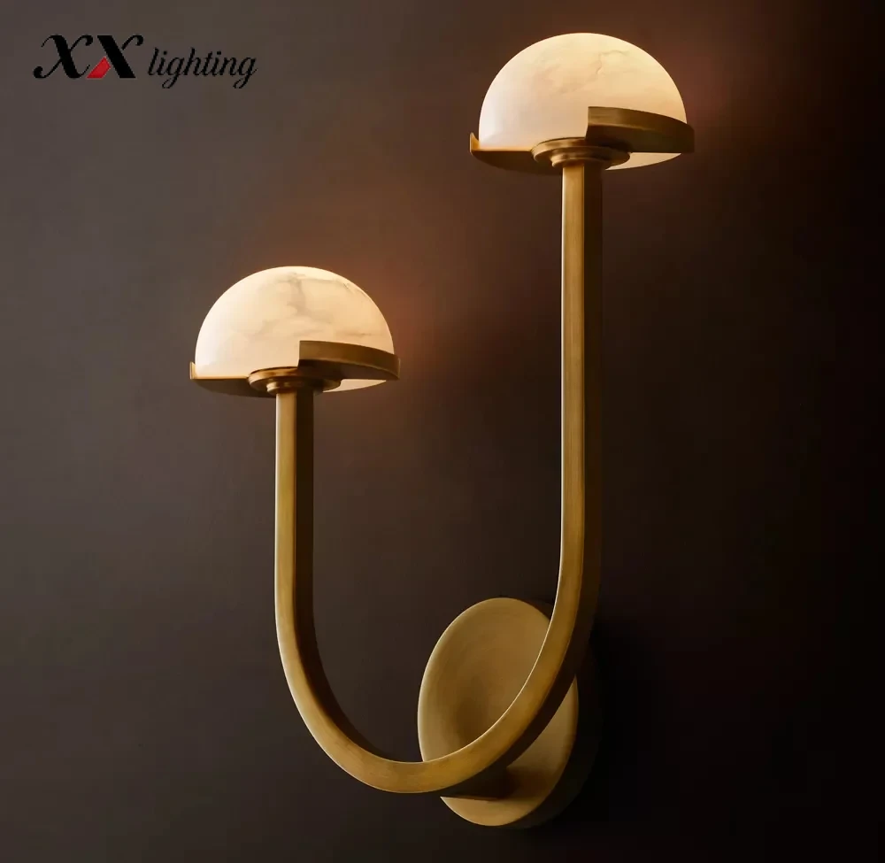 Pedra Double Sconce - Left - 12¼″, Polished Nickel