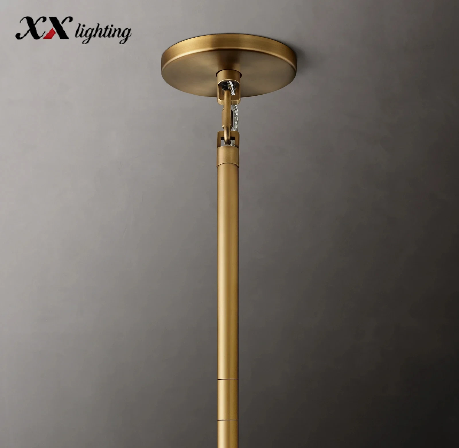Cielo Three-Tier Round Chandelier - 48", Polished Nickel
