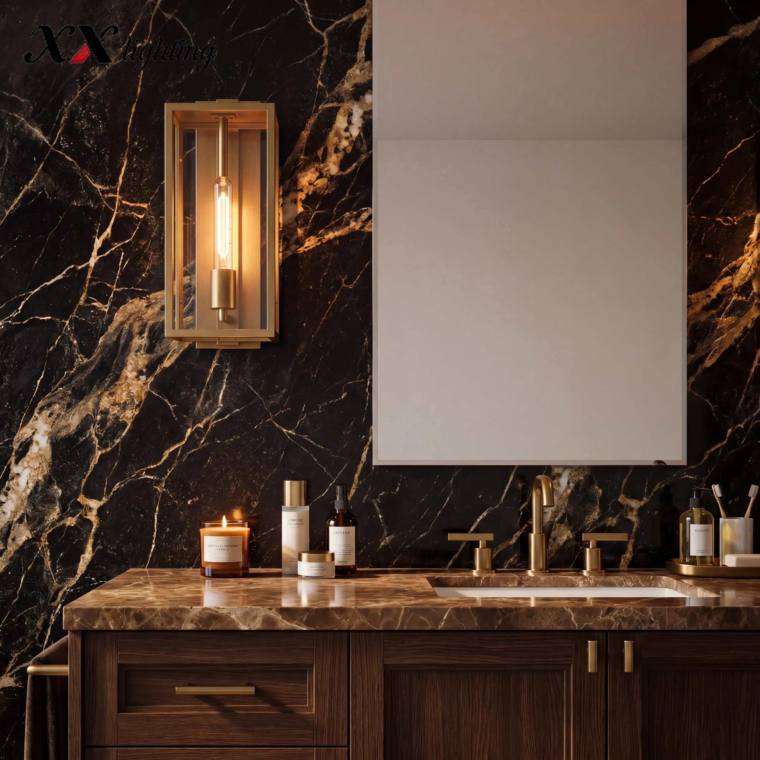 Beckman Sconce - 7¾", Lacquered Burnished Brass
