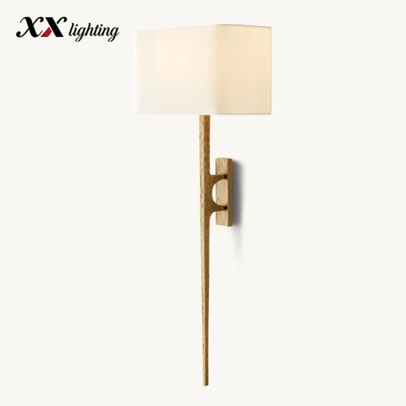 Wright Sconce 13 inch - 13″, Hammered Pewter