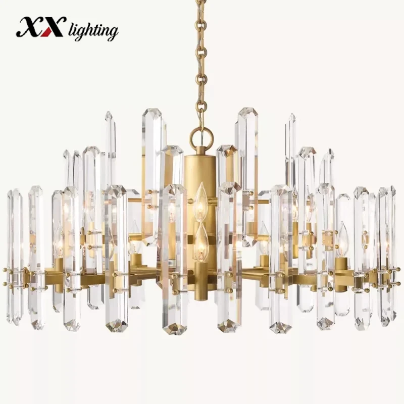 Bonnington Round Chandelier - 36", Polished Nickel