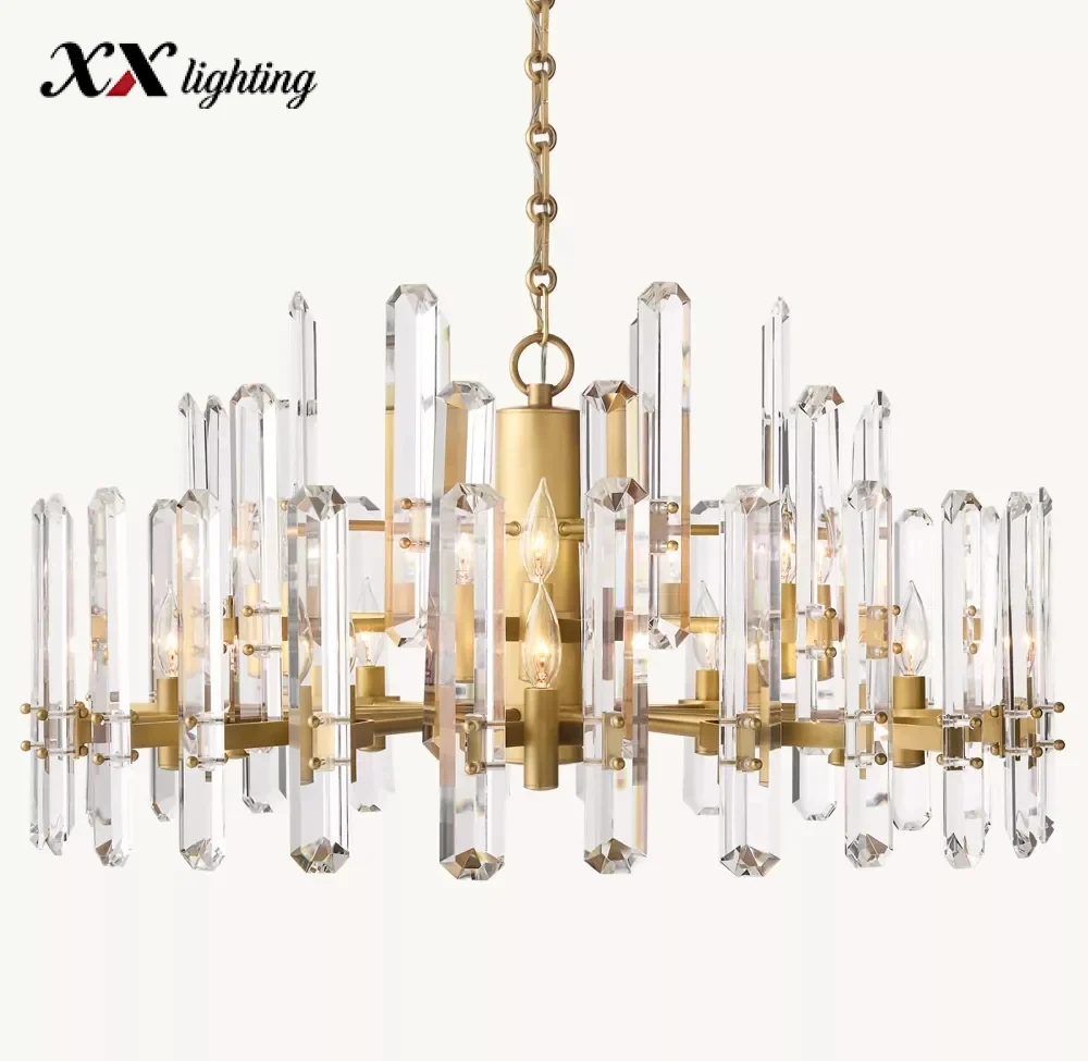 Bonnington Round Chandelier - 36", Polished Nickel
