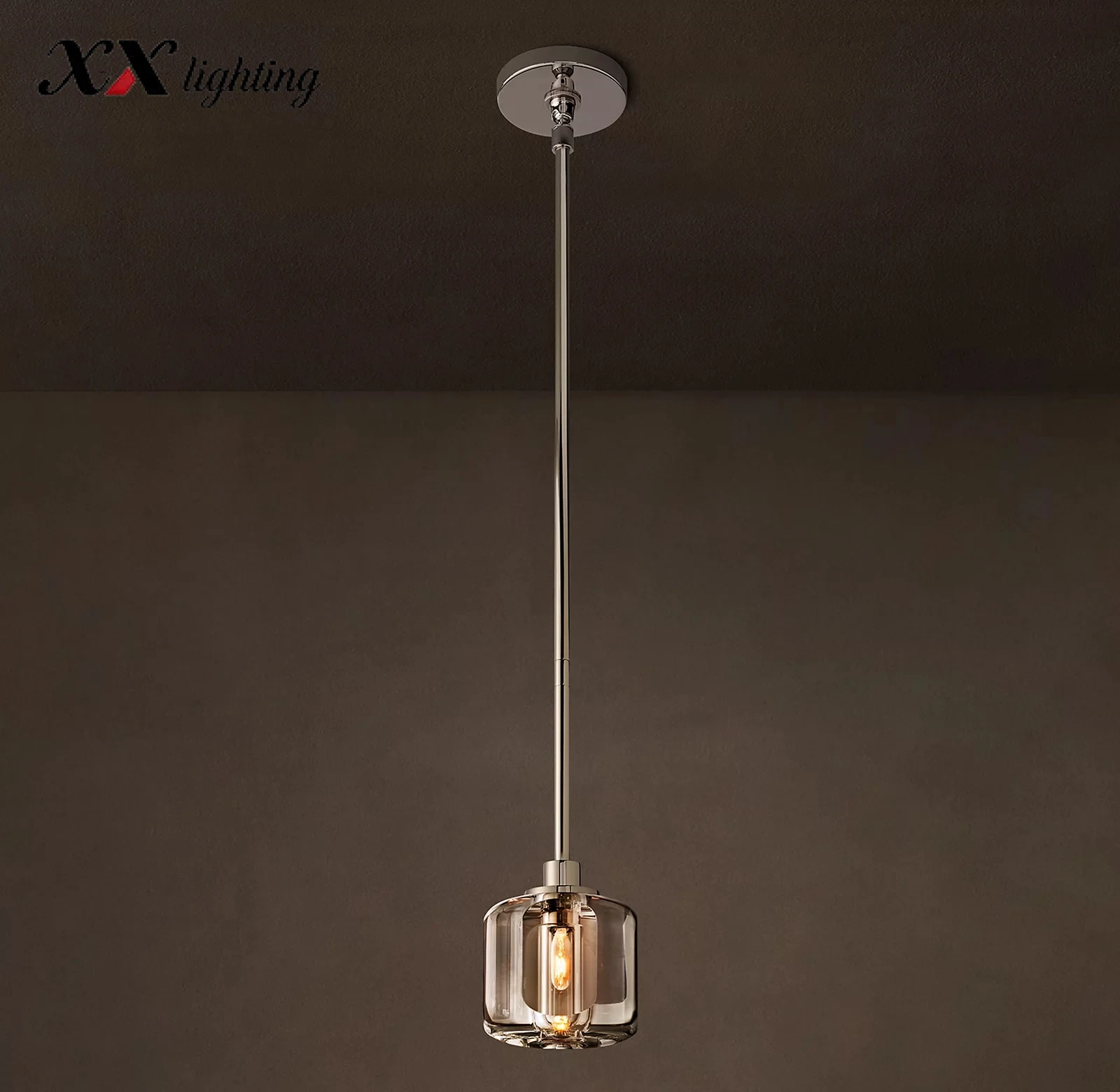 Demaret Pendant 5 inch - 5″, Polished Nickel
