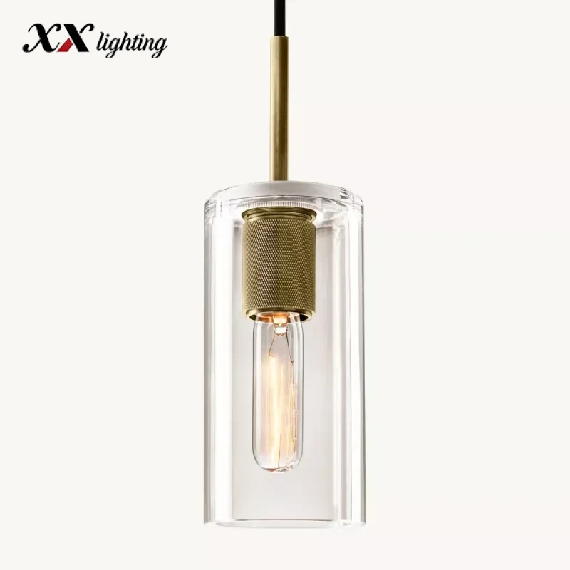 Utilitaire Cylinder Shade Pendant - 4½″, Polished Nickel