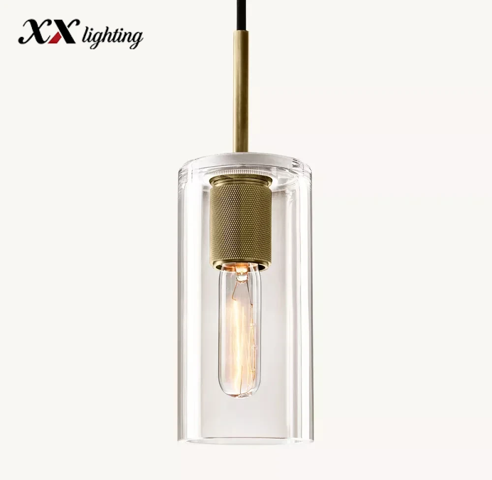 Utilitaire Cylinder Shade Pendant - 4½″, Polished Nickel