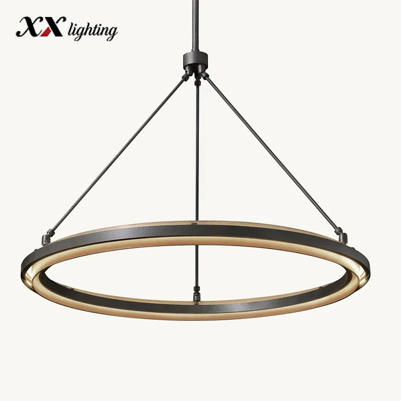 Peralta Round Chandelier 36 inch - 36", Forged Iron
