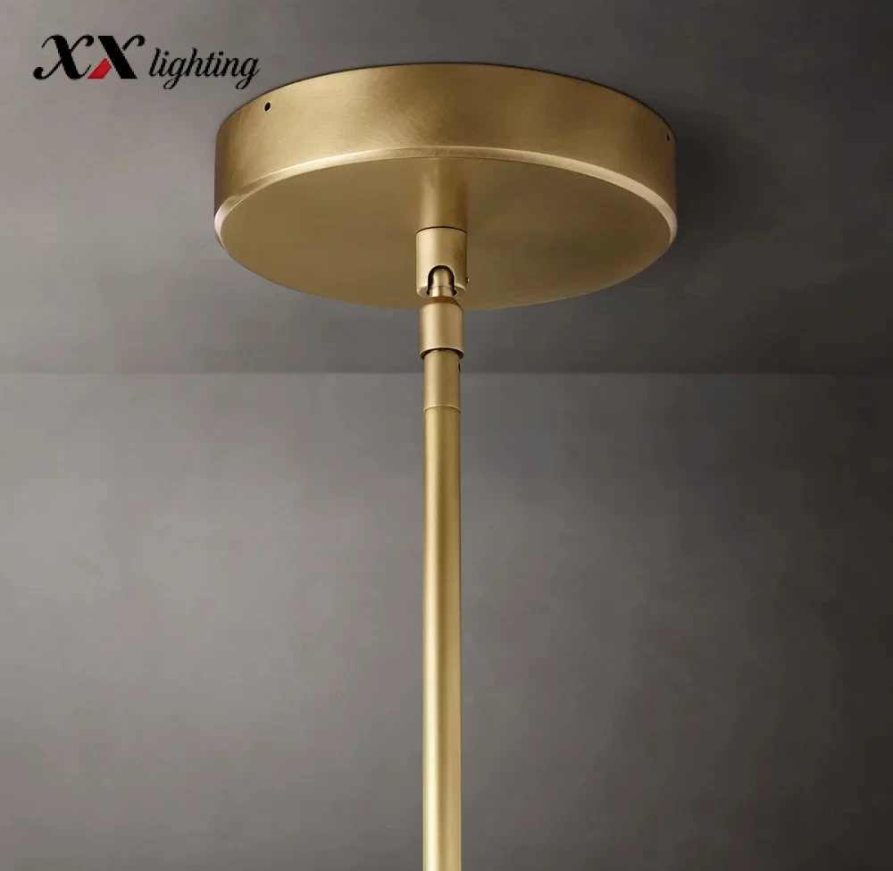 Éclatant Two-Tier Round Chandelier 60 inch - 60″, Lacquered Burnished Brass