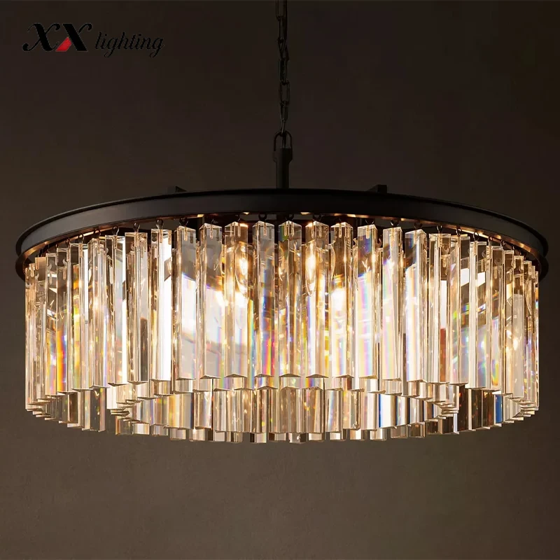 Rhys Round Chandelier - 31½", Polished Nickel