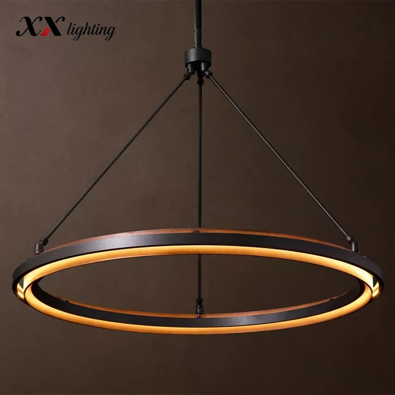 Peralta Round Chandelier 36 inch - 36", Forged Iron