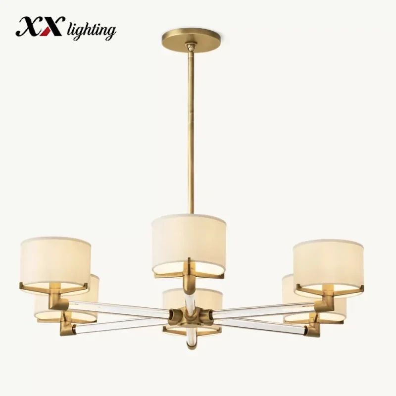 Truman Round Chandelier 36 inch - 36", Polished Nickel