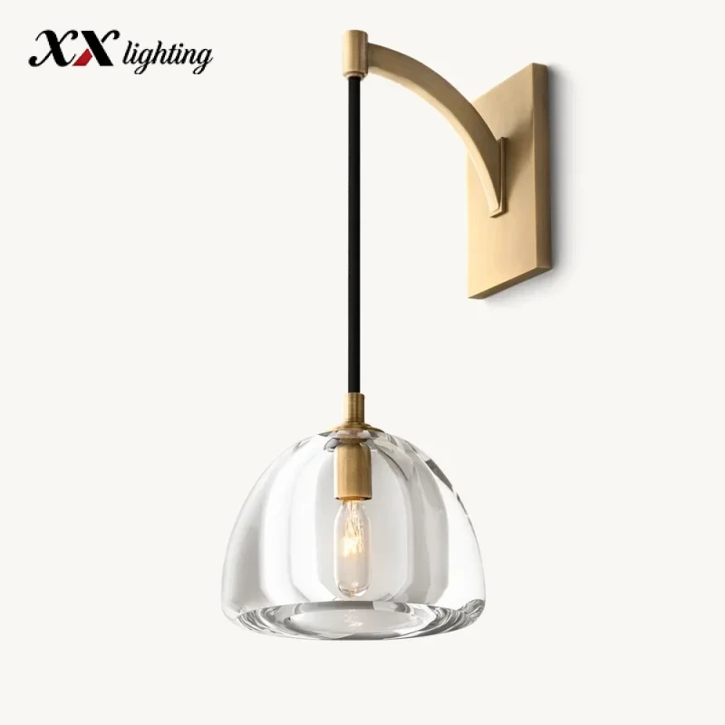 Hemisphere Sconce 7 inch - 7″, Satin Nickel