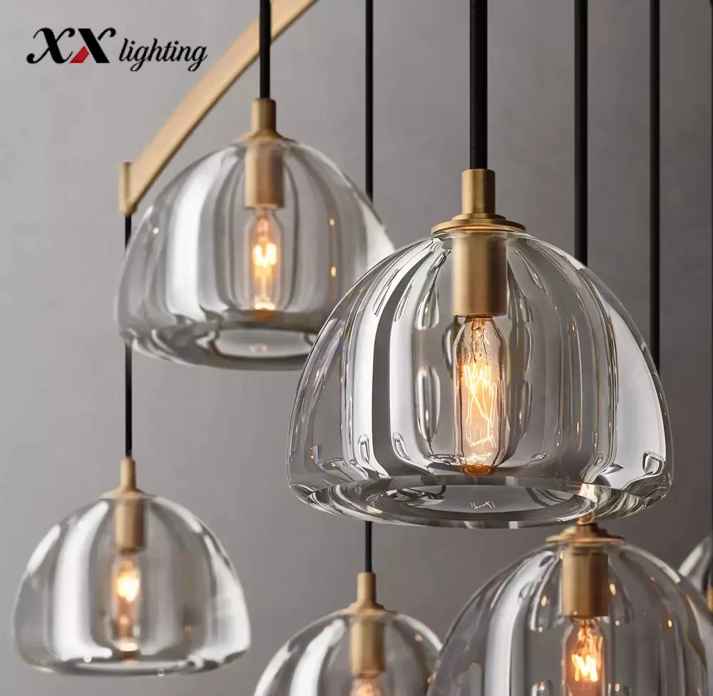 Hemisphere Round Chandelier 36 inch - 48″, Polished Nickel