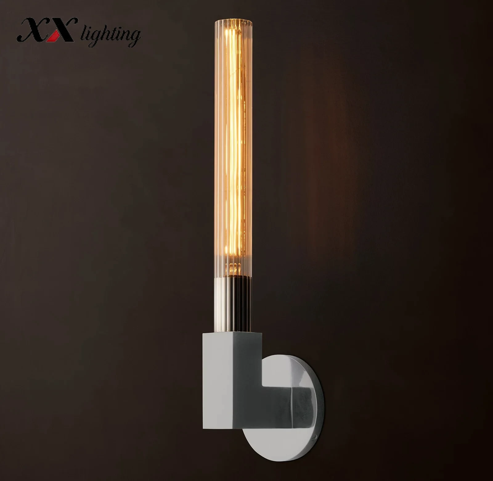Cannele Sconce - 4½″, Polished Nickel
