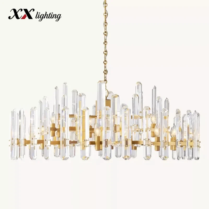 Bonnington Round Chandelier - 48", Polished Nickel