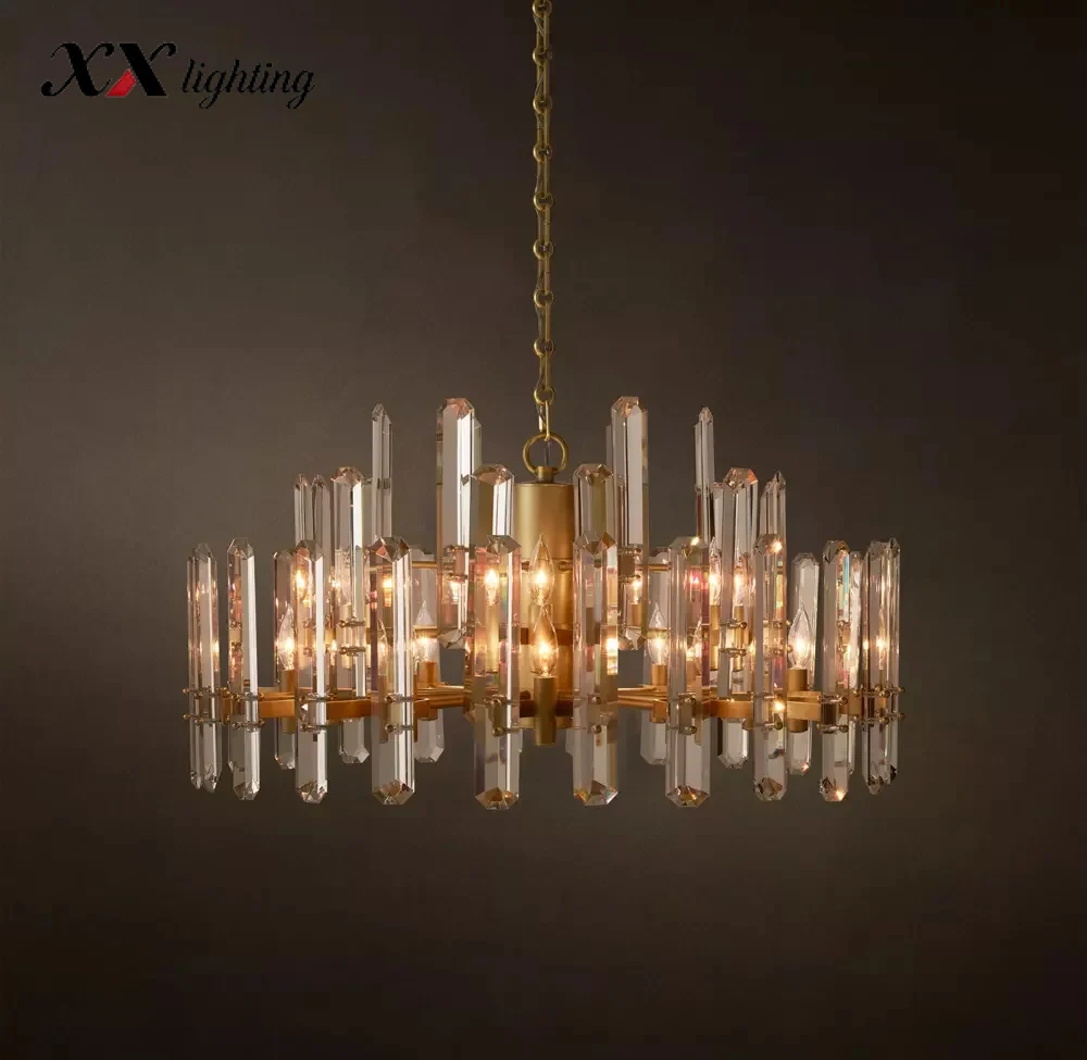 Bonnington Round Chandelier - 36", Polished Nickel