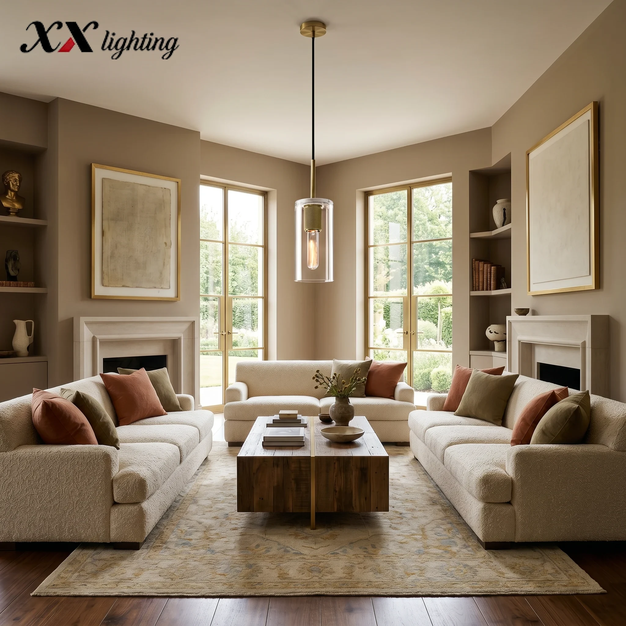 Utilitaire Cylinder Shade Pendant - 4½″, Polished Nickel