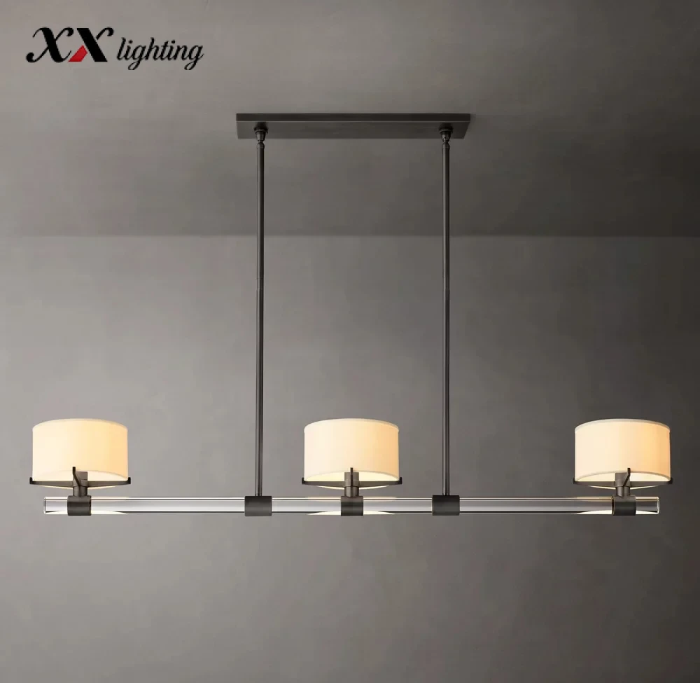 Truman Linear Chandelier 54 inch - 54″, Polished Nickel
