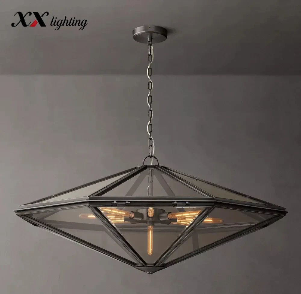 Helena Chandelier 36 inch - 36", Lacquered Burnished Brass