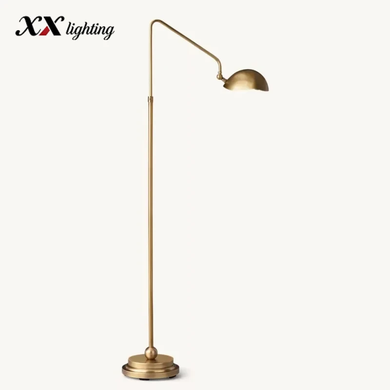 Convessi Floor Lamp - 9½″, Polished Nickel