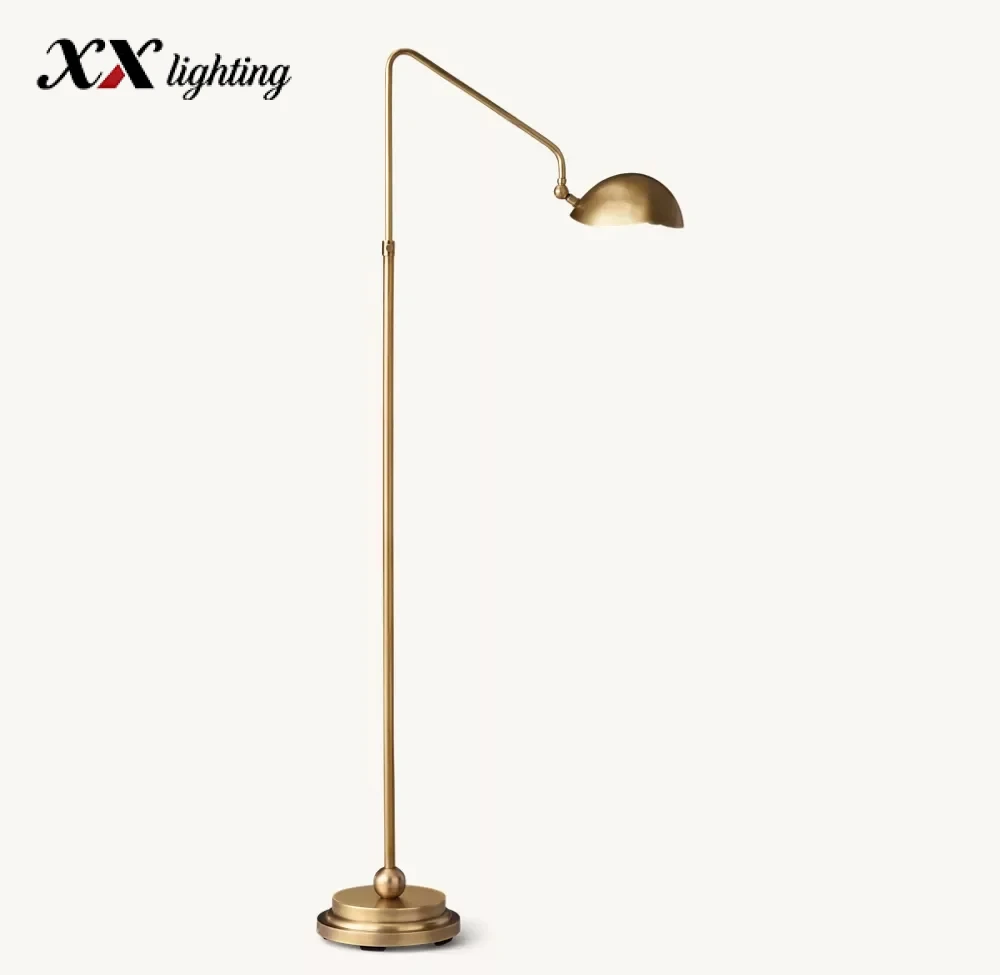 Convessi Floor Lamp - 9½″, Polished Nickel