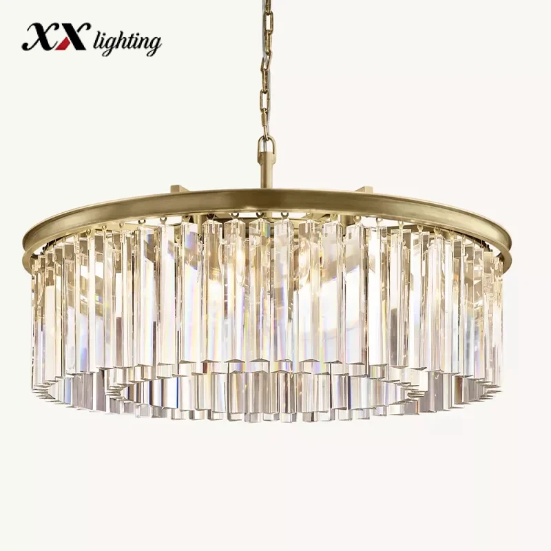Rhys Round Chandelier - 31½", Polished Nickel
