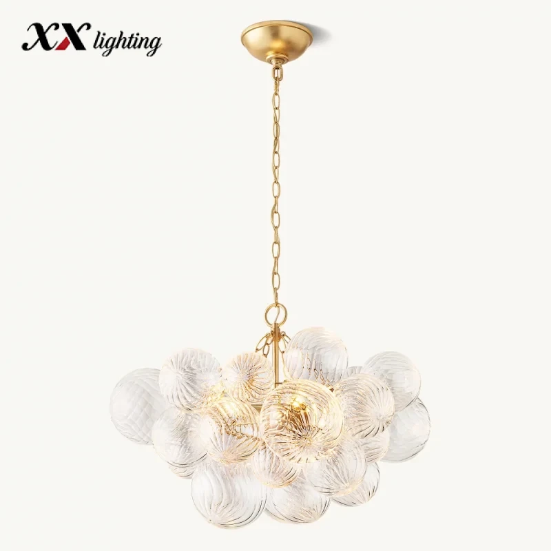 Talia Round Chandelier 24 inch - 24", Plaster