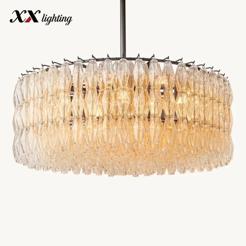 Chiara Clear Glass Round Chandelier