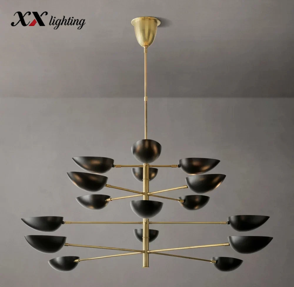 Graphic Chandelier 38 inch - 73", White