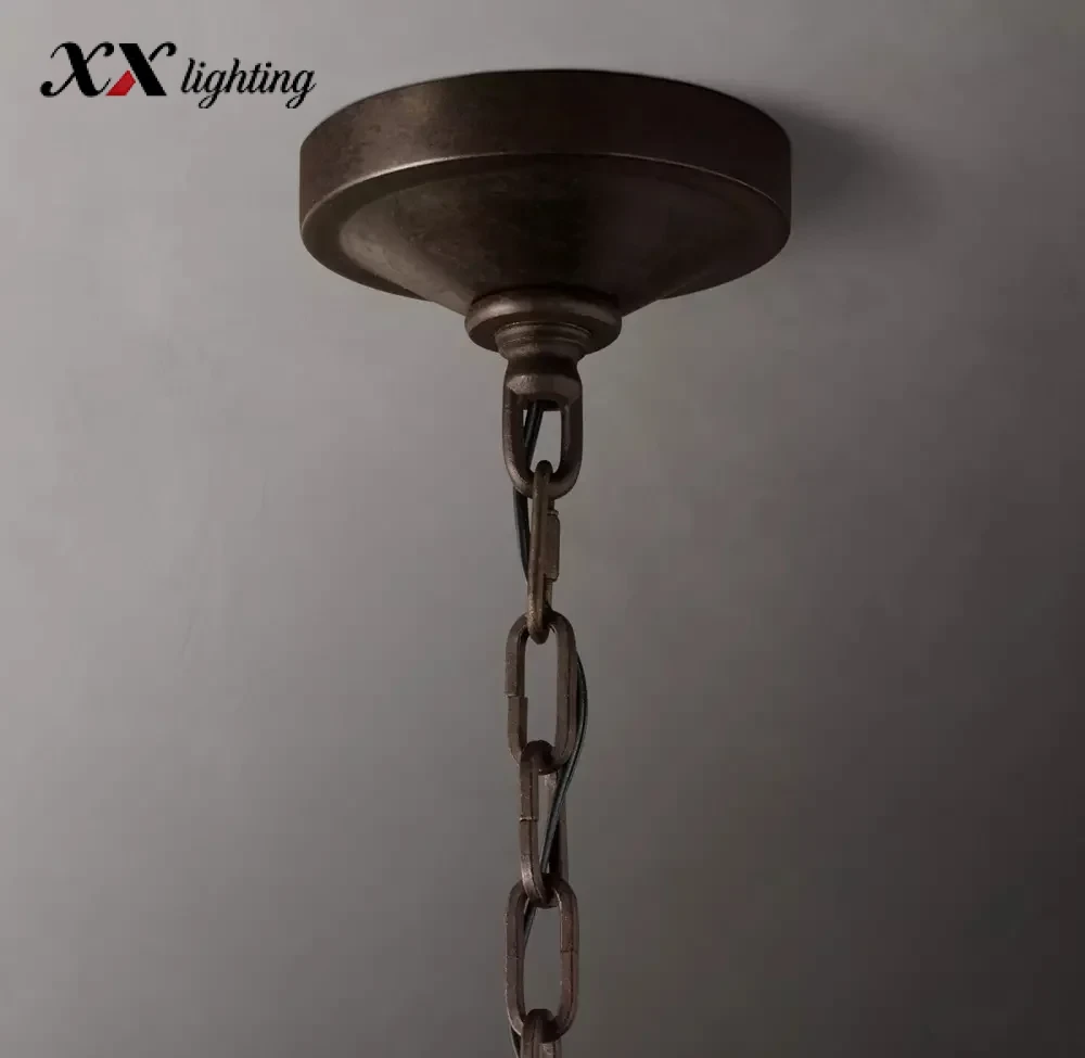 19Th C. English Openwork Two-Tier Round Chandelier 40 inch - 40", Burnished Silver Leaf