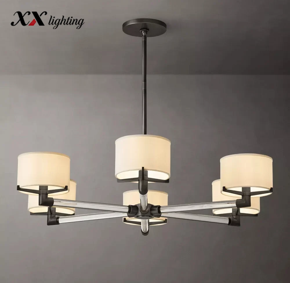 Truman Round Chandelier 36 inch - 36", Polished Nickel
