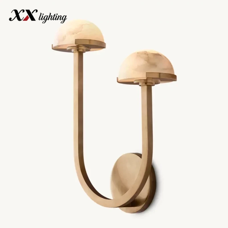 Pedra Double Sconce - Right - 12¼″, Polished Nickel