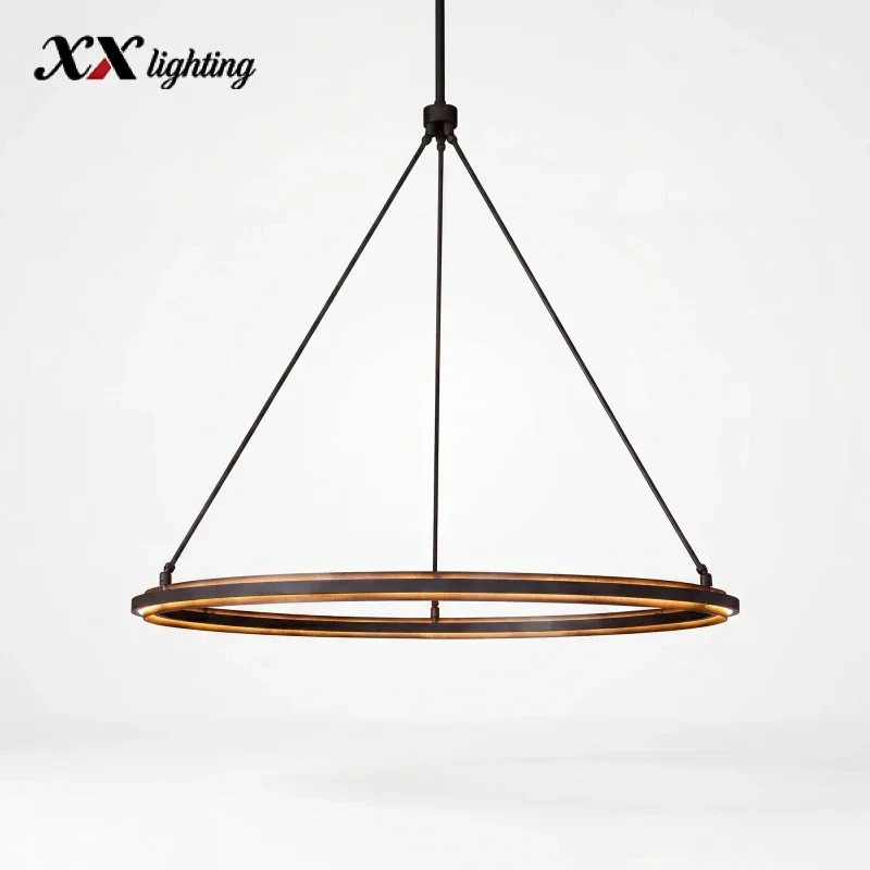 Peralta Round Chandelier 36 inch - 48", Forged Iron