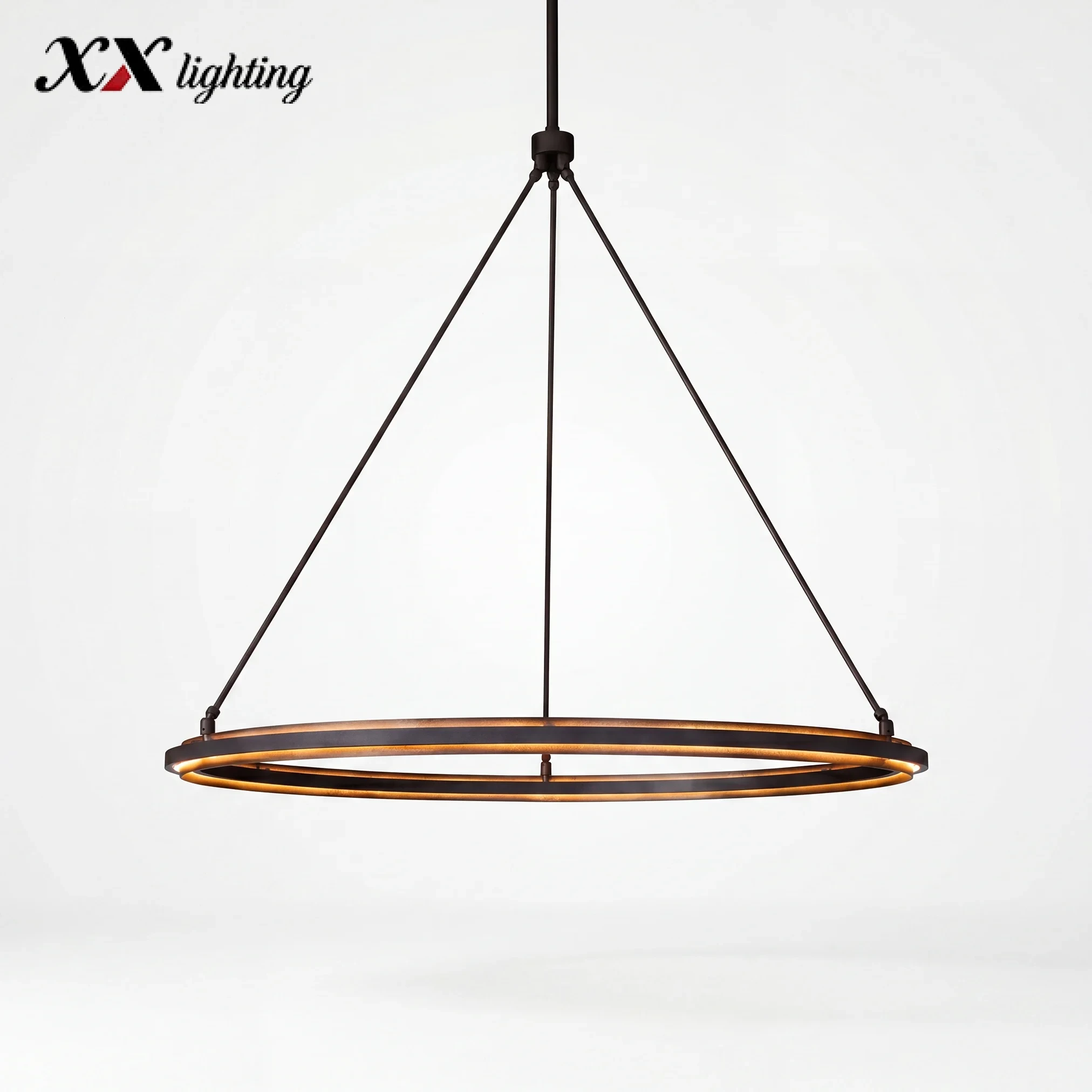 Peralta Round Chandelier 36 inch - 48", Forged Iron