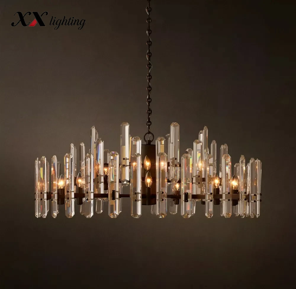 Bonnington Round Chandelier - 48", Polished Nickel