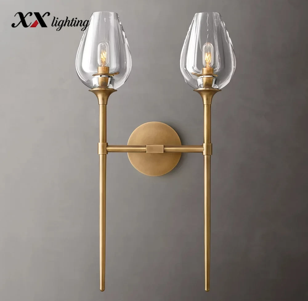 Tulip Single Sconce 5 inch - 14″, Satin Nickel