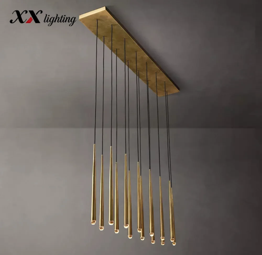 Aquitaine Linear Chandelier 72 inch - 72″, Polished Nickel