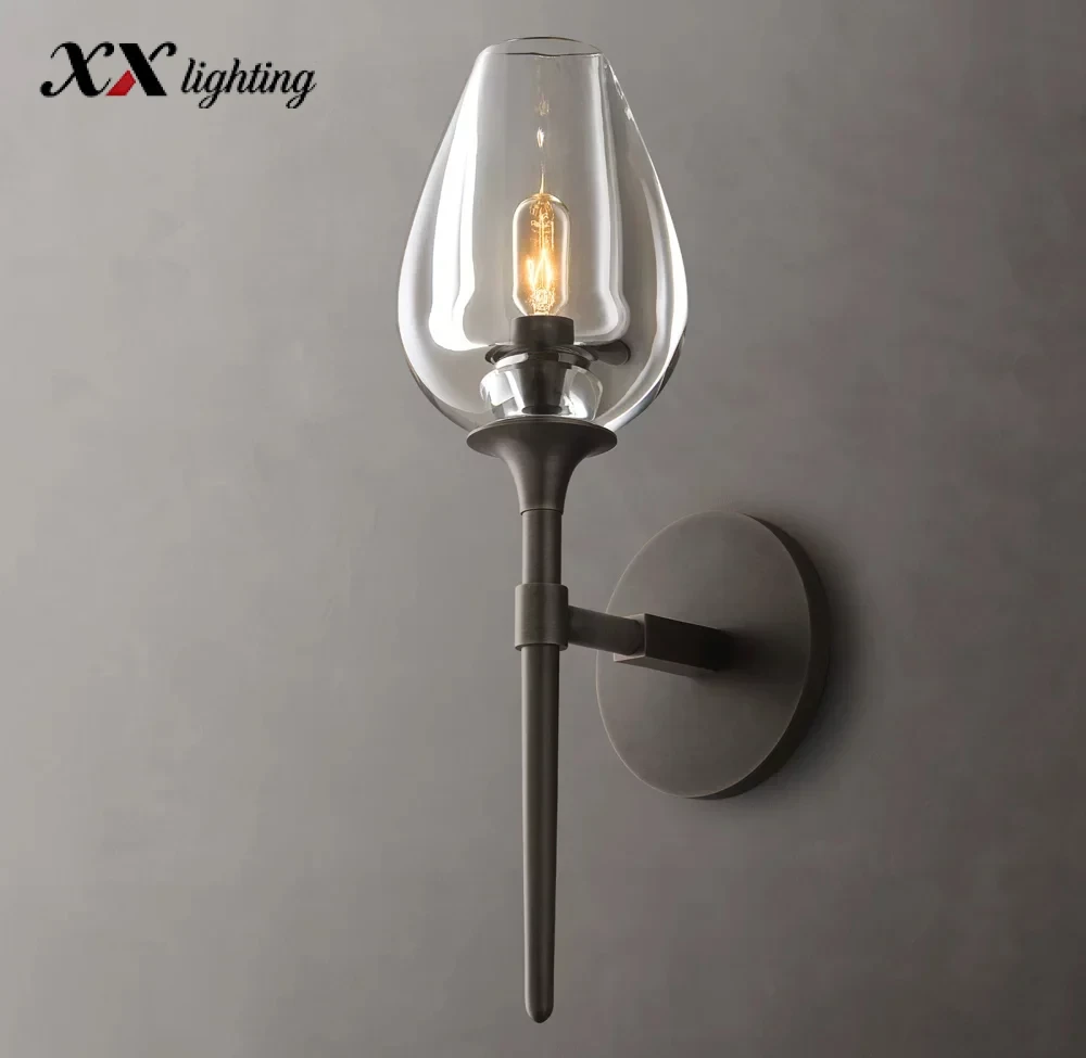 Tulip Single Sconce 5 inch - 5″, Satin Nickel